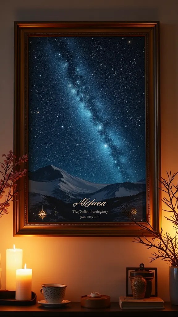 14 Luxurious Couples Gifts That Will Spoil Your Love This Valentine's Day (Treat Them Right!) - 8. Custom Star Map