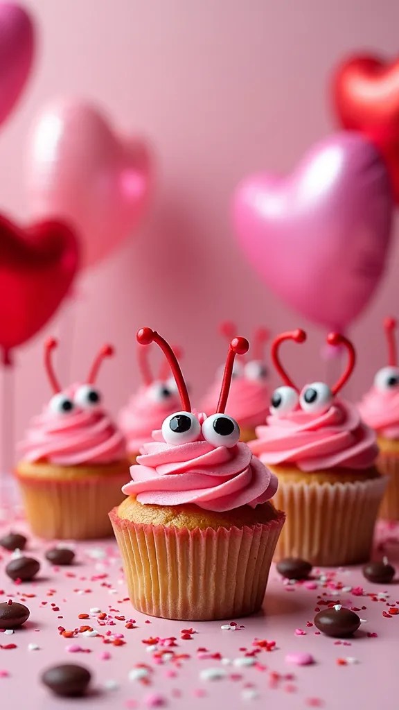 14 Sweet Treats for Valentine's Day That Are Too Cute to Eat (Especially #6!) - 2. Love Bug Cupcakes