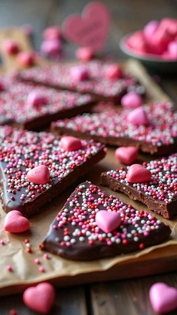14 Sweet Treats for Valentine's Day That Are Too Cute to Eat (Especially #6!) - 5. Cupid’s Candy Bark