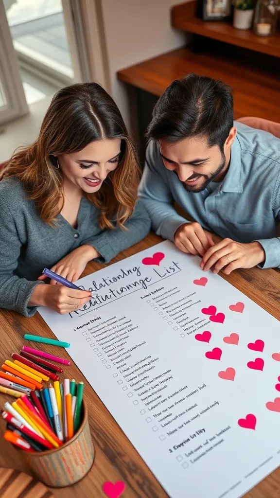 15 Fun Games for Couples to Celebrate Valentine’s Day (You’ll Love #7!) - 7. Relationship Bucket List