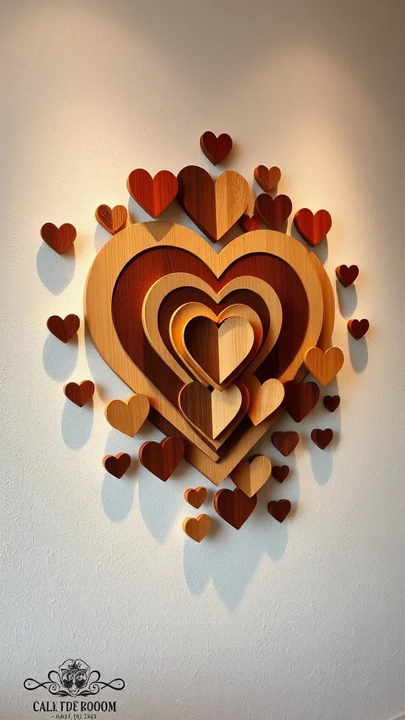 16 Inspiring Valentine's Day Wall Art Ideas That Will Transform Your Space! - 12. 3D Wall Art