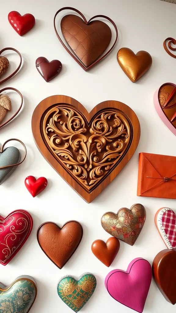 16 Inspiring Valentine's Day Wall Art Ideas That Will Transform Your Space! - 2. Heart-Shaped Artwork