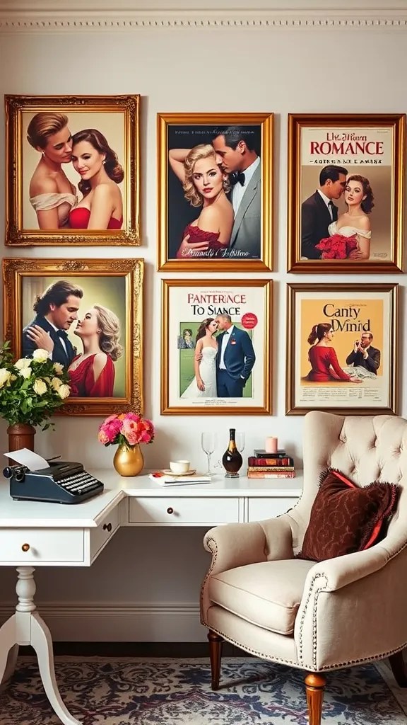 18 Gorgeous Romantic Wall Art Pieces That Will Transform Your Space This Valentine’s! - 2. Vintage Romance Posters