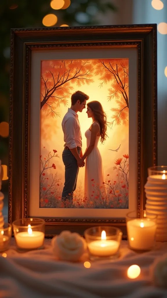 25 Unique Valentine’s Day Gift Ideas for Him That Will Melt His Heart! - 17. Custom Artwork of Your Love Story