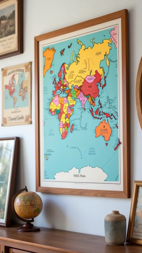 25 Unique Valentine’s Day Gift Ideas for Him That Will Melt His Heart! - 20. Personalized Travel Map