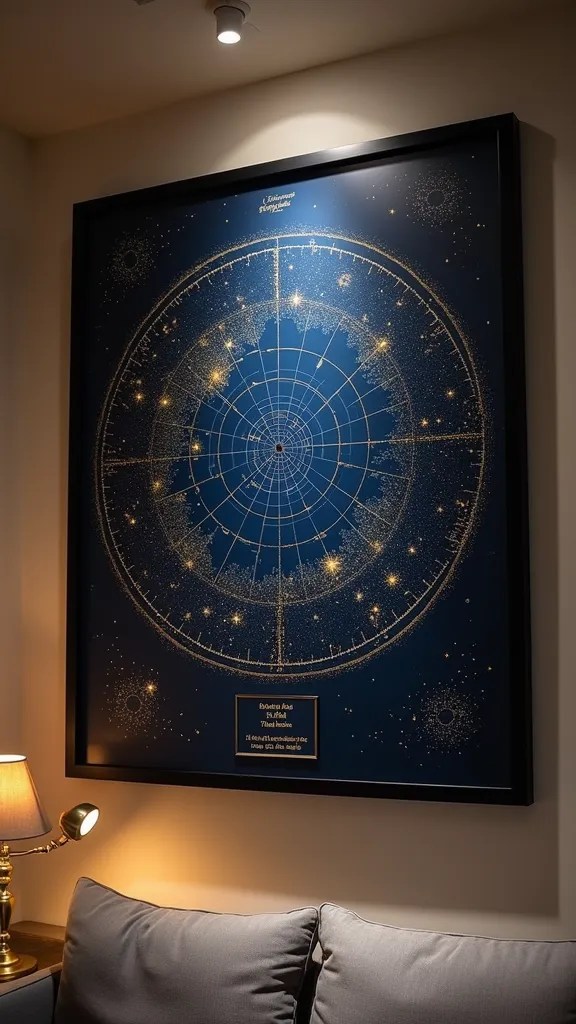 25 Unique Valentine’s Day Gift Ideas for Him That Will Melt His Heart! - 3. Star Map of Your Special Day
