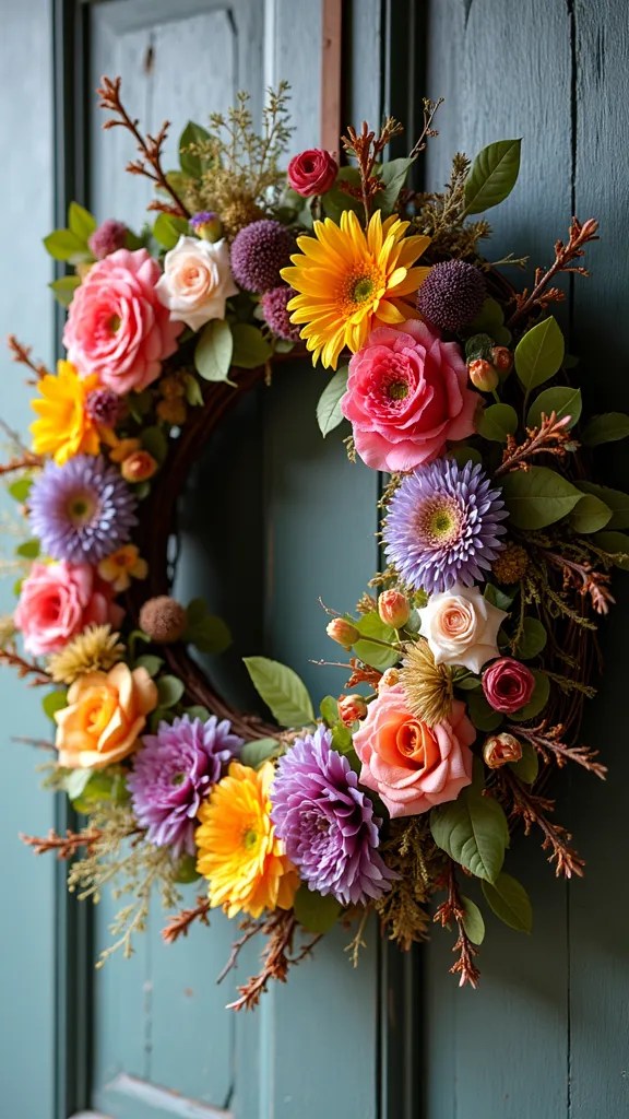 8 Stunning Preserved Flower Arrangements That Will Wow Your Valentine! - 6. Artistic Floral Wreath